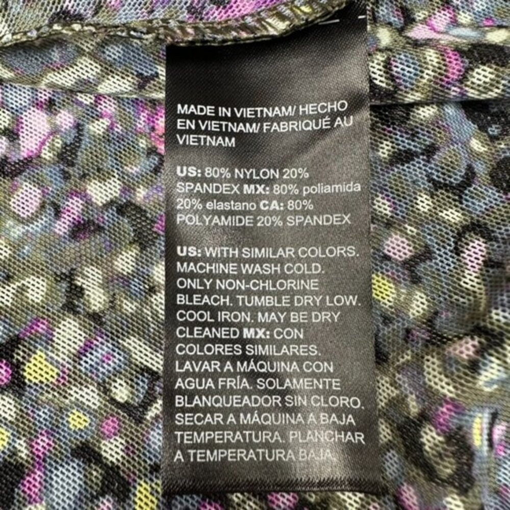 WHBM Abstract Mesh Tiered Wrap Midi Dress 6‎ Fairy Grunge Pointillist Whimsigoth - Picture 11 of 13